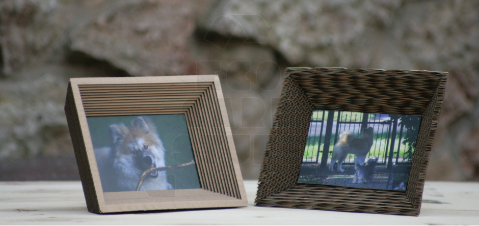 cardboard photo frame